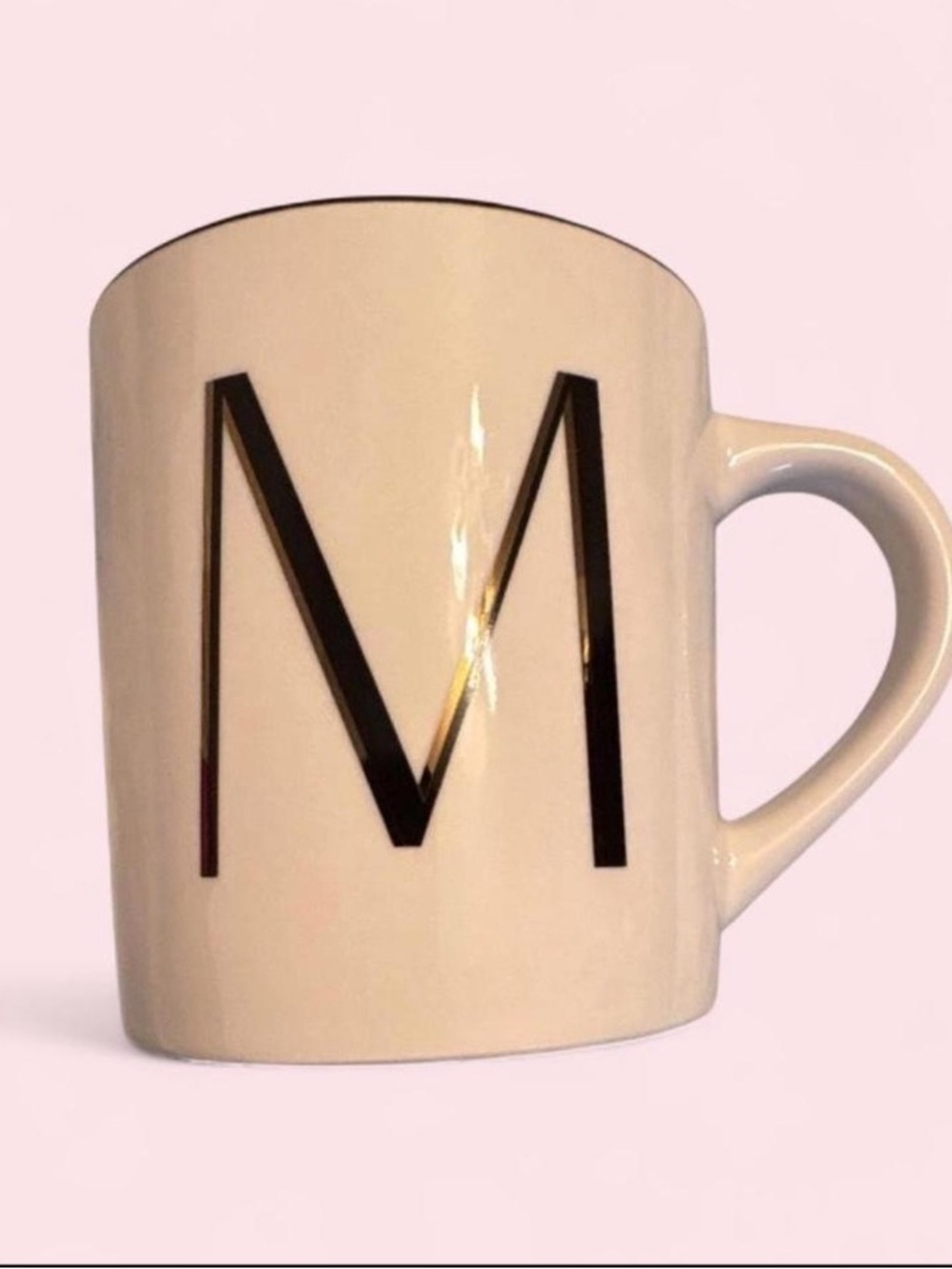 Threshold Stoneware Mug in White with Black Text